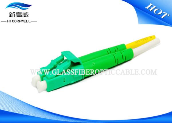 Blue LC PC APC 2.0MM DX UPC APC Fiber Connector For Patch Cord Cable LSZH PVC
