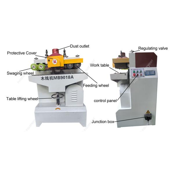 120mm Max. Working Thickness Wood Planer Surface 180mm Wood Profiles Line Moulding Machine