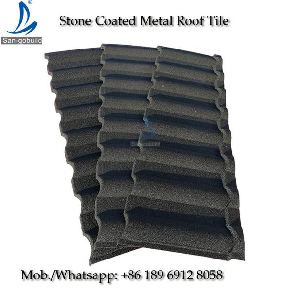 Kenya Metro / Decras Roof Tile / Stone Coated Aluminum Zinc Steel Roofing Sheet  Stone Coated Steel Roofing Materials Me