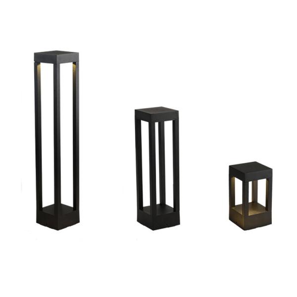 Square Shape Outdoor Grass Lights 600mm , Landscape Villa Garden Lawn Lights Ip65