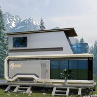 Perímetro Móvil Ecocapsule Casa pequeña de color blanco moderno para el pueblo