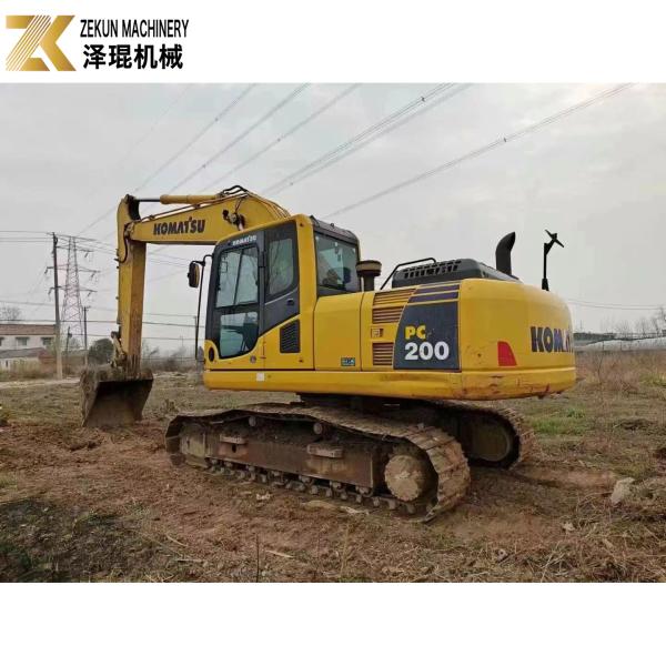 Excavadora Komatsu 200 Usada de tamanho médio de 2019 PC200-8MO Excavadora Crawler para Construção e Agricultura