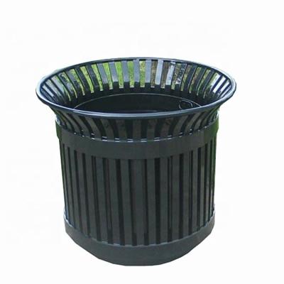 Planteiras grandes de aço galvanizado para o exterior Planteiras redondas de flores à prova de ferrugem