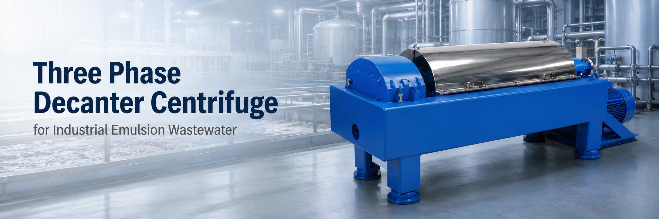 Three Phase Decanter Centrifuge for Industrial Emulsion Wastewater