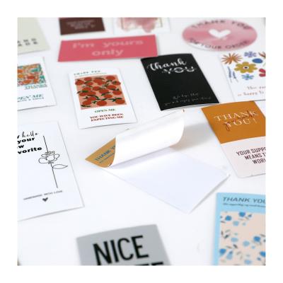 Custom Die Cut Rectangular Security Seal Sticker Waterproof Gift Box Sticker
