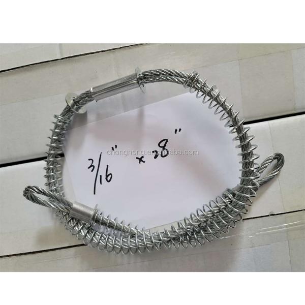1/8 Hose to Hose Cable Hose Restraints Whip Check for 1/4 Diameter 20 Cable Length Galvanized Loops