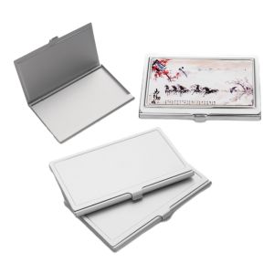 Blank Custom Sublimation Stainless Steel Business Card Holder Diy Photo Printing Metal Business Card Holder