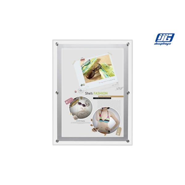 Protrait Back Lighting Crystal LED Light Box Slim Frame Wall Mounting