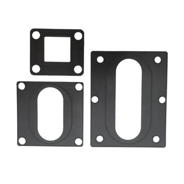 Customized Silicone Rubber Square Flat Gasket With Perforated Edges