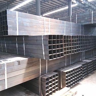 MS Erw Welded Steel Pipe Black Carbon Hot Rolled Square Rectangular Hollow Section Tube