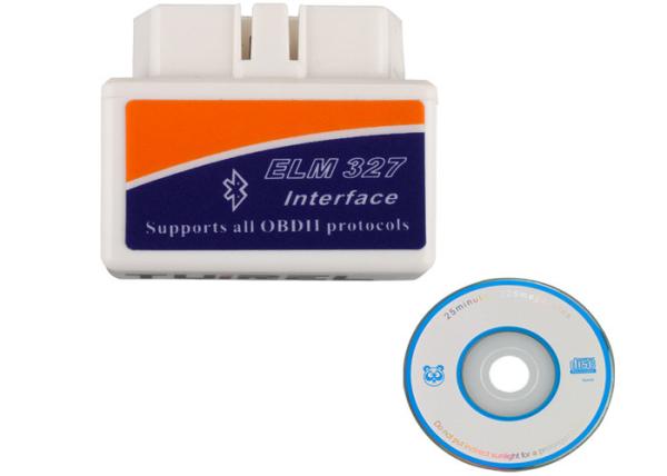 Super MINI ELM327 Bluetooth OBD2 V2.1 White Smart Car Diagnostic Interface
