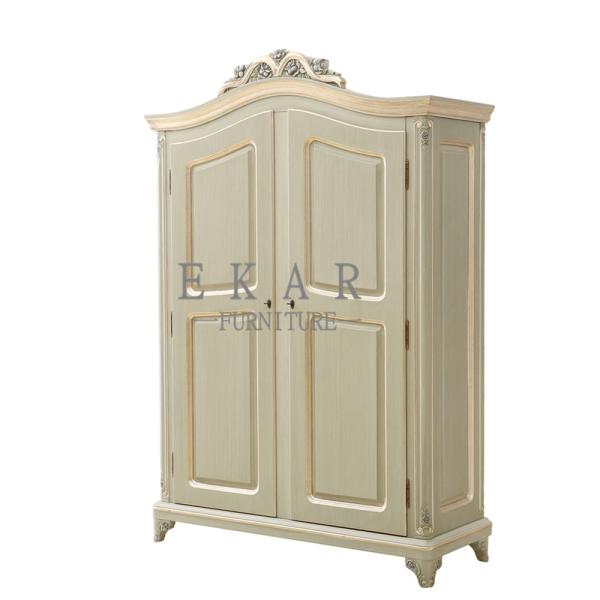 4 Door Luxury Bedroom Furniture Design Hand Carved Solid Wood Wardrobe LS-A110C