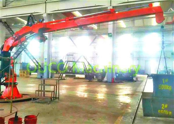 6T12M Foldable Telescopic Boom Ship Lifting Crane