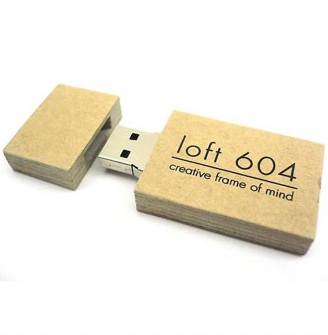Promotion Eco Friendly Paper USB Flash Drives With Custom Made Logo