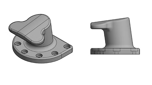 Single Bitt Cast Iron Mooring Bollard for Sale Bollard and Curved Bollard