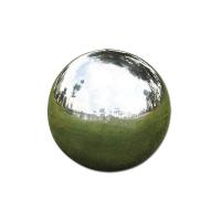 Sphère creuse de boule de miroir en finition de sculpture d'acier décoratif de boule