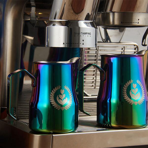 350ml/500ml Stainless Steel Milk Jug Stocked Pitcher for Espresso Coffee and Foam Milk