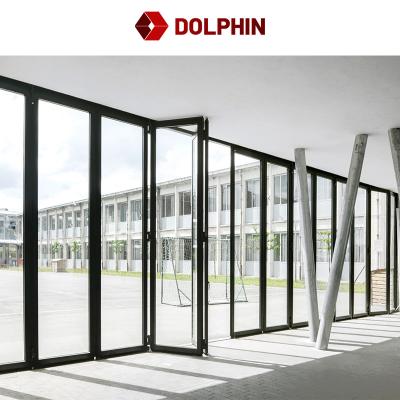 Horizontal Folding Window 6063 Aluminum Bi-Fold Window White Windows For Project