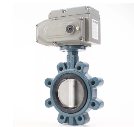SS410 DI butterfly valve with WCB Body Pn16 25 Working Pressure Electric Operation