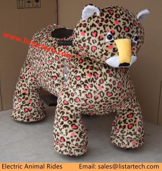 plush motorized animals kid plush toy bike ride on motorized animals for Mall