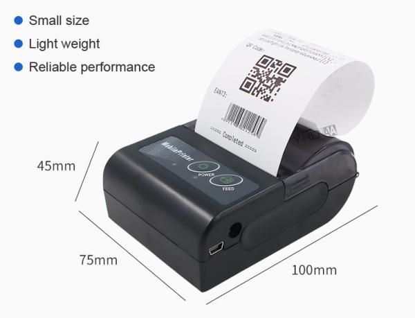 58mm Portable Mini Thermal Printer Wireless POS Receipt Printer 90mm/s