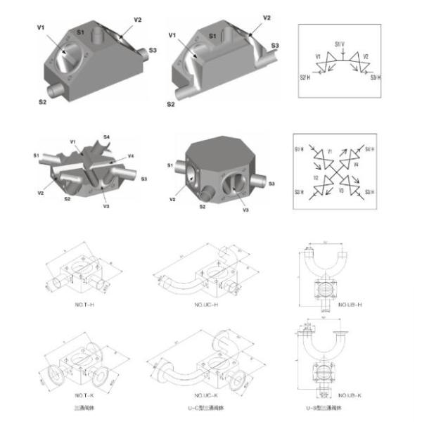 Stainless Steel Actuator Welding Multiport  Pneumatic Sanitary Diaphragm Valve