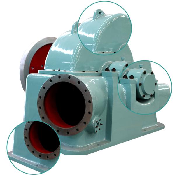 Axial Flow Pelton Hydro Turbine 1-200 MW Power Capacity From 1-200 M3/S Flow Rate
