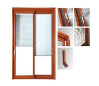 Saupoudrez les extrusions en verre en aluminium peintes de portes coulissantes/de châssis fenêtre en aluminium
