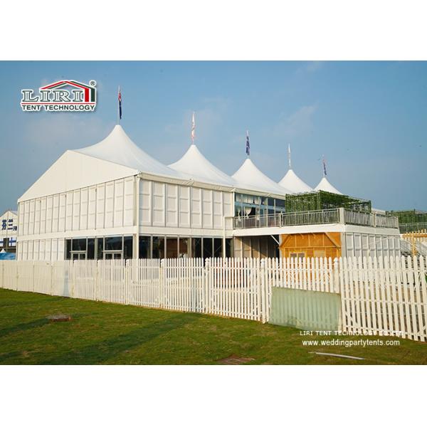 Clear Span Glass ABS Walls Two Story Tent For Beer Festival Events