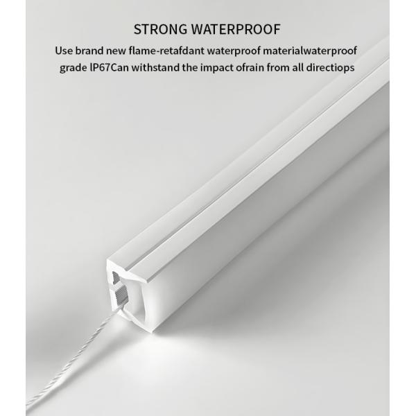 Tubo de neón de silicona antiamarilleo de 15*10 mm con tira LED de vista lateral, color y longitud personalizados