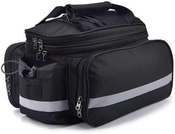 Bike Rear Rack Bag,Bicycle Trunk Bag,Panniers Bag,Cycling Luggage Bag,with rain Cover Bicycle Frame Back Saddle Bag