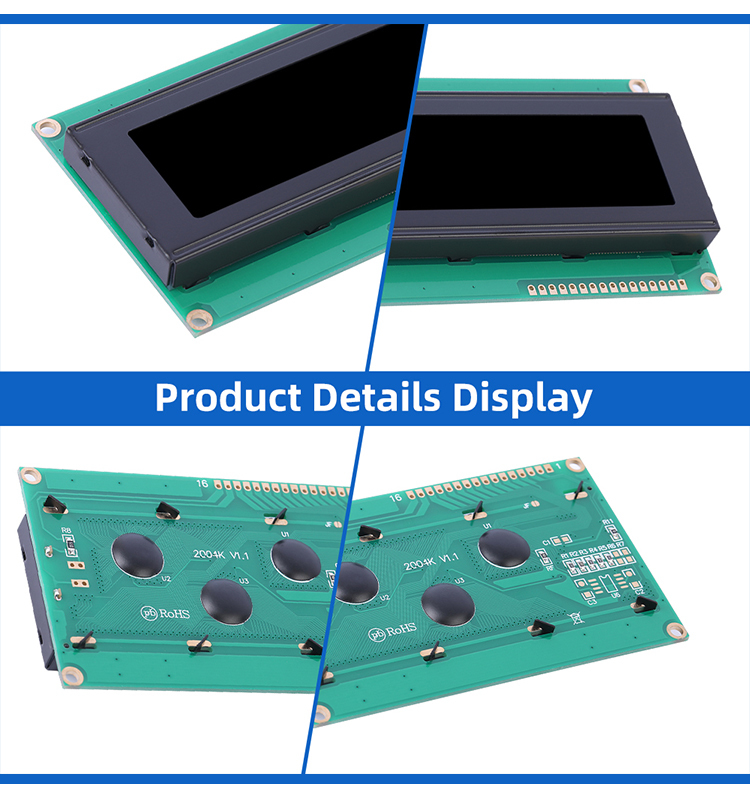 BTN Black Film 2004K ST7063 LCD Display 2004 IIC/I2C Interface Adapter Board ST7066U Display Monitor