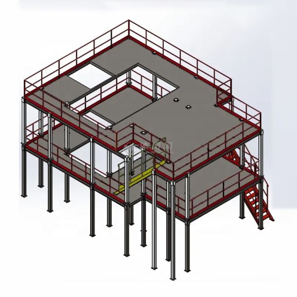 Multi-level Heavy Duty Industrial 800-1500kg/qm Warehouse Racks Pallet Racking Systems Attic Loft Mezzanine Floor Platforms