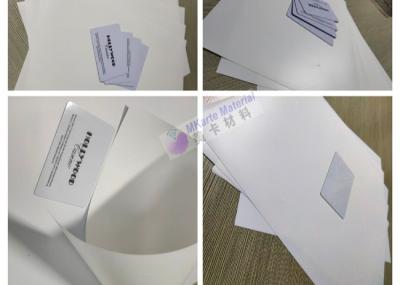 Folha branca material de Petg do corpo de Smart Card com estabilidade química alta