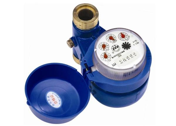 DN15 Vertical Type Multi Jet Water Meter , Magnetic Drive Residential Water Meter