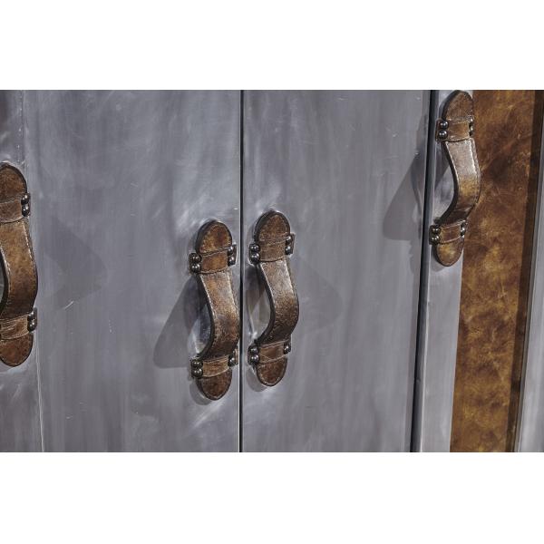 Solid Wood Frame Backless Counter Height Bar Stools Vintage Brown Leather Brass Nails