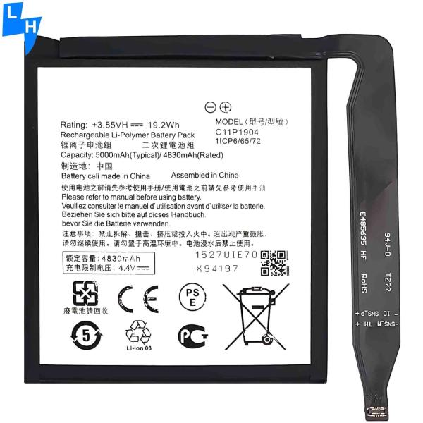 Bateria original de polímero de íons de lítio C11P1904 para ASUS ZenFone 7 ZS670KS I002D 2820mAh 3.7V