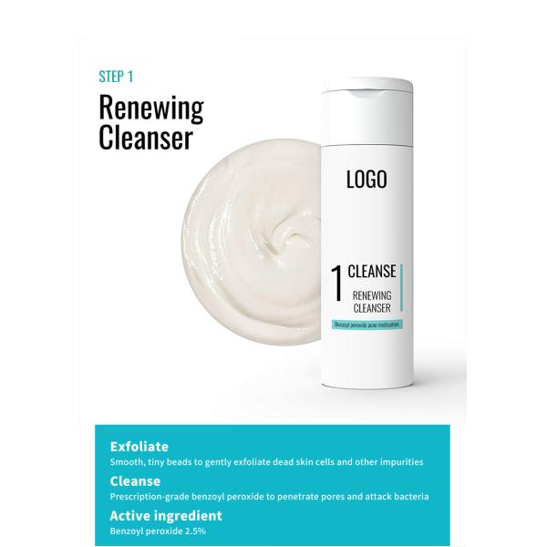 Private Label Oil Control Skincare Facial Cleanser Moisturizer Cream Toner