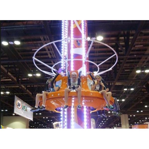 Scary Adults Drop Tower Amusement Ride With Special Lights And Sound System