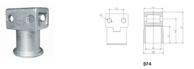 Изоляторные фитинги высоковольтных линий, оборудование для линий передачи, кованые
