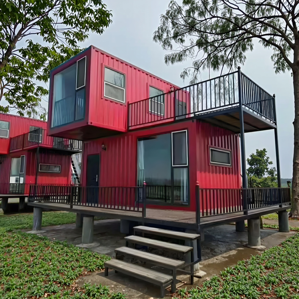 Modular Steel Container House Flat Pack with Sandwich Panel for Office or Living Room Use