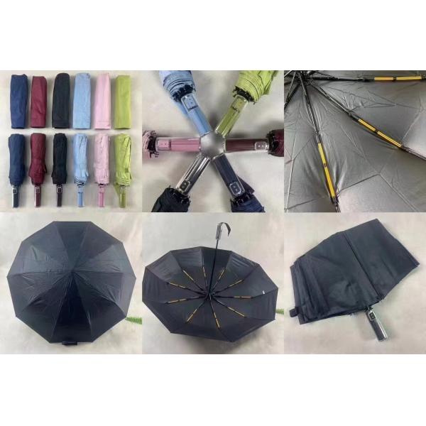 Hot Sale Three Folding Automatic Mechanical Design Handle Umbrella UV Block Umbrella