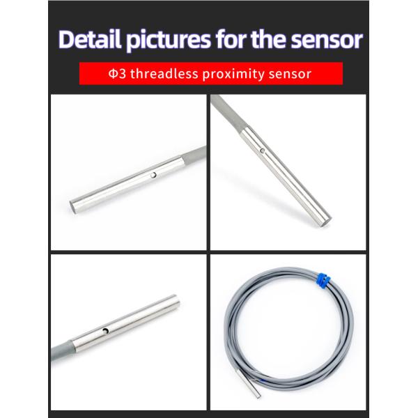 Small Size Inductive Proximity Sensor M3 / M4 / M5 / M6 Stainless Steel Housing