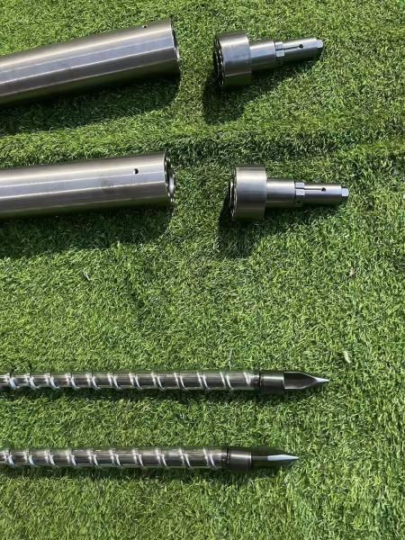 Durable Injection Screw Barrel 0.015mm Straightness Ra0.4 Surface