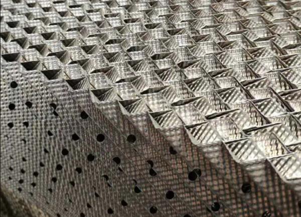 304 316 Stainless Steel Woven Structured Packing Wire Mesh 800x150mm