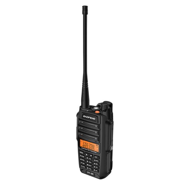 UV-9R UV Dual Band Waterproof e Dustproof Black Outdoor Walkie Talkie