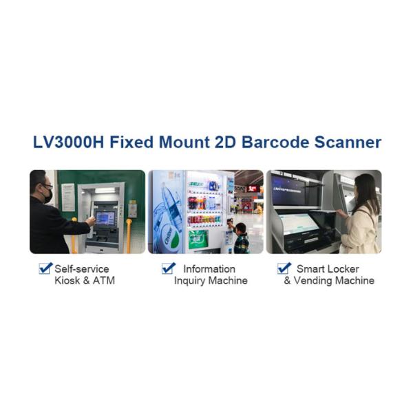 LV3000H High Precision USB Interface 1D 2D Barcode Scanner for ATM with Fast Speed to Scan Aztec