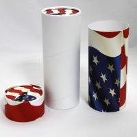 Emballage adapté aux besoins du client de chocolat de tube de papier d'imprimerie, emballage de cadeau, impression gravante en refief autour de la boîte métallique