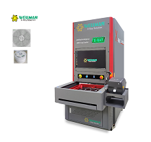 Ultrafast multi‑reel X‑ray counter with auto code scanning and label printing for electronic parts