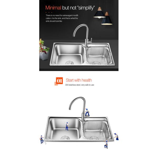 Смеситель Faucet кухни ручки Chrome 304SS одиночный холодный и горячий